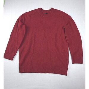 GAP Mens XL Burgundy Red Wool Blend Crewneck‎ Knit Sweater GP010635